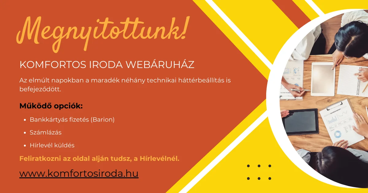 Megnyitott a webáruház!